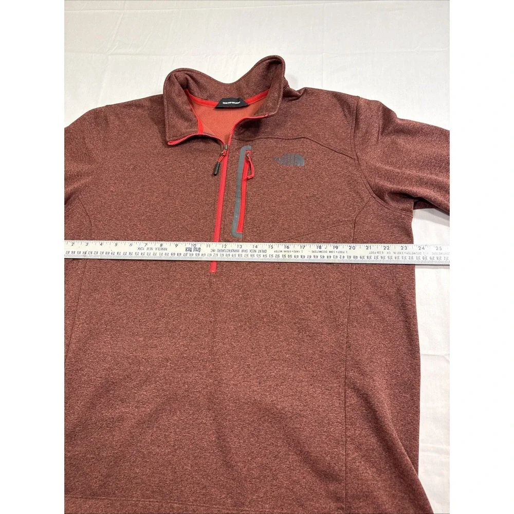 The‎ North Face Apex 1/2 Zip MAROON PULLOVER Soft Shell Outdoor MENS XL